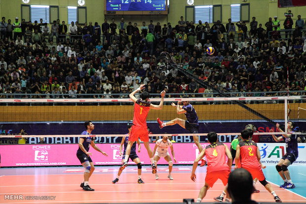 Iran down China in Asian U23 Volleyball Championship