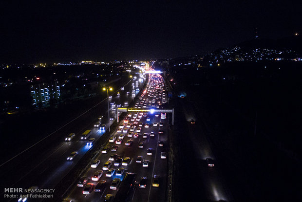 ترافیک سنگین در گیلاوند/مسافرت های عید فطر آغاز شد