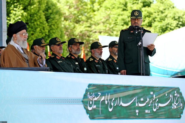 Ayatollah Khamenei attended IRGC cadets' graduation ceremony