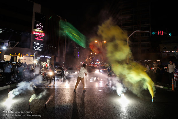 Mid-Sha'ban celebrations on Tehran streets