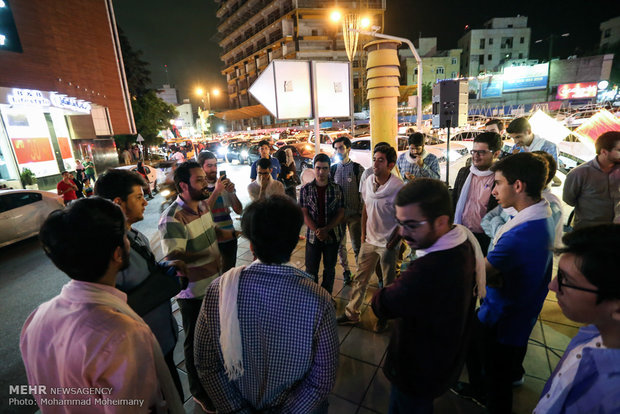 Mid-Sha'ban celebrations on Tehran streets