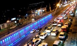ترافیک کیلومتری در پی راهبندان شبانه محور ساری - جویبار