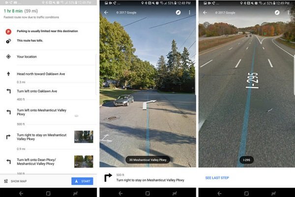 نقشه های گوگل محل دقیق تغییر مسیر رانندگی را نشان می دهند