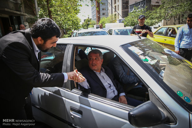 نشست خبری محسن هاشمی و احمد مسجد جامعی و محمود میرلوحی نامزدهای اطلاح طلب شورای اسلامی شهر تهران