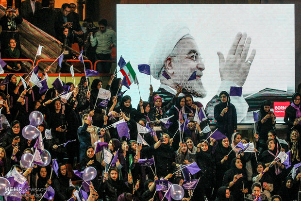 المرشح حسن روحاني يزور مدينة تبريز