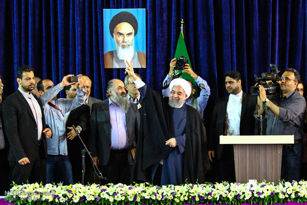 المرشح حسن روحاني يزور مدينة تبريز