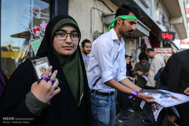 Last hours of election campaigns in Tehran