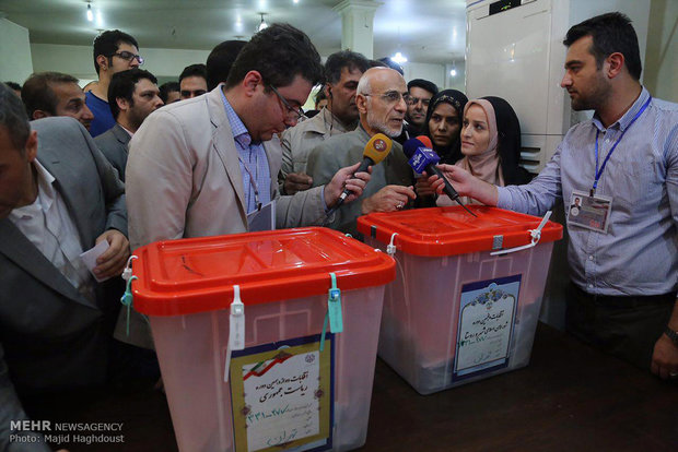 Officials take part in presidential election