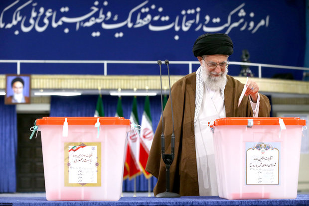 Ayatollah Khamenei cast his vote for Presidential election