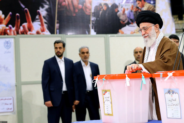 Ayatollah Khamenei cast his vote for Presidential election