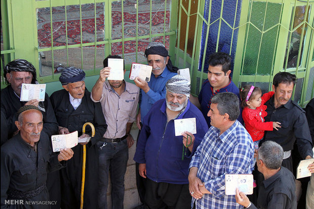 انتخابات ریاست جمهوری و شورای اسلامی شهر و روستا در کردستان