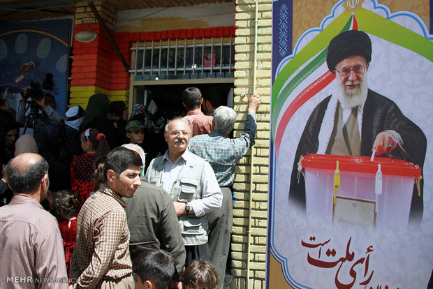 Presidential election across Iran