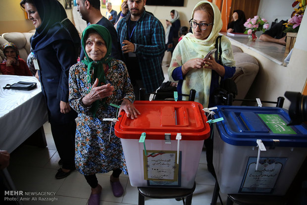 Presidential election across Iran