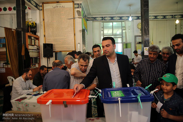 Presidential election across Iran