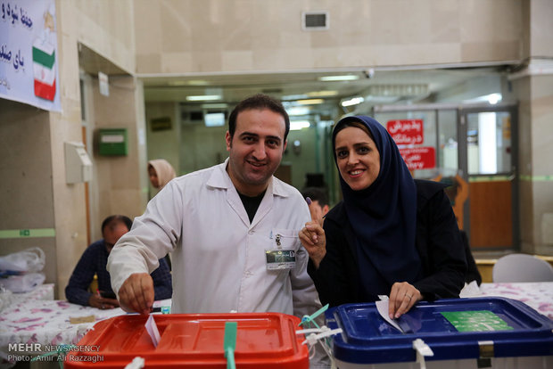 Presidential election across Iran