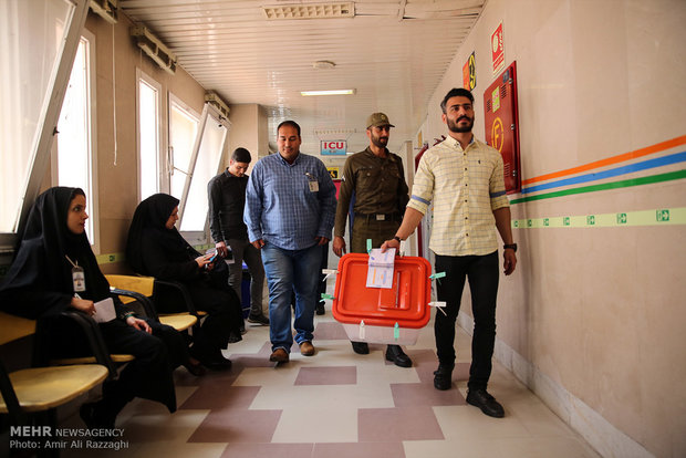 Presidential election across Iran