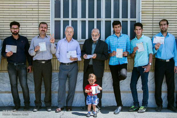 Presidential election across Iran