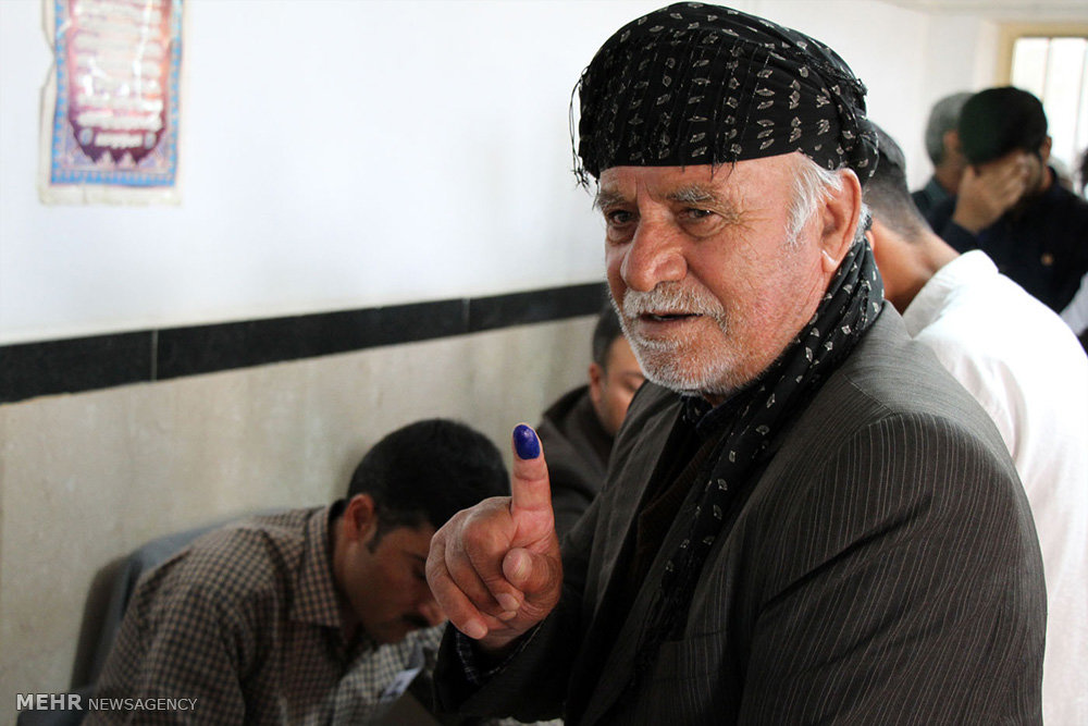 مشاهد من المشاركة في الانتخابات الرئاسية والبلدية في محافظة كردستان