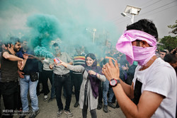 شادی هواداران حسن روحانی در همدان
