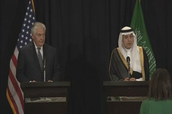 محورهای نشست خبری وزیران خارجه آمریکا و عربستان