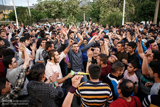 Post-election celebrations across Iran