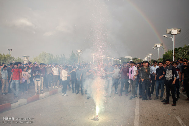 Post-election celebrations across Iran