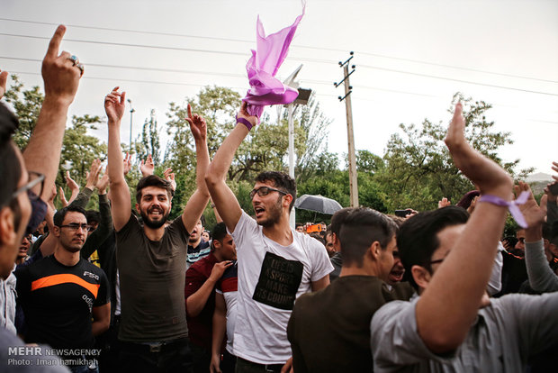 Post-election celebrations across Iran