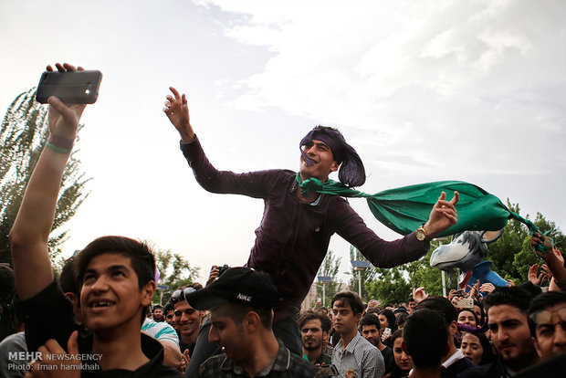 Post-election celebrations across Iran