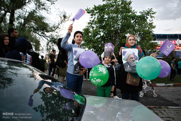 Post-election celebrations across Iran