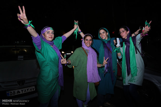 Rouhani reelection celebrated in Tehran
