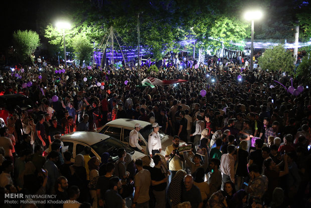 Rouhani reelection celebrated in Tehran