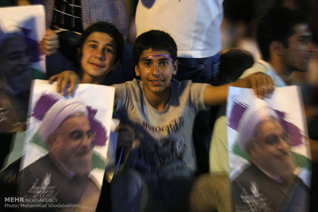 Rouhani reelection celebrated in Tehran