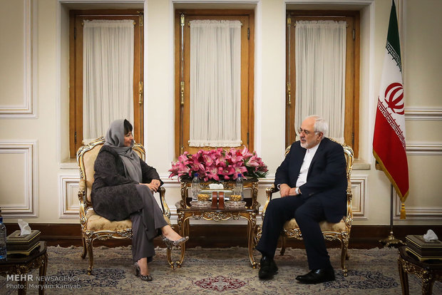 Zarif receives Slovenian, Austrian ambs.