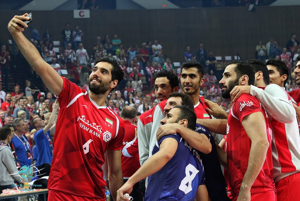 The #Iranian Mens National #Volleyball Team Poses for a 