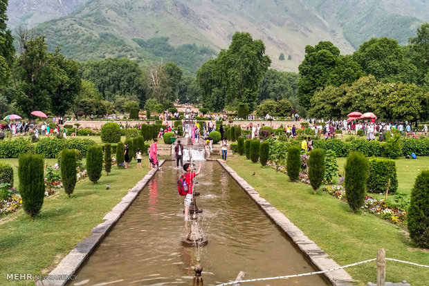 Nishat Bagh in Kashmir