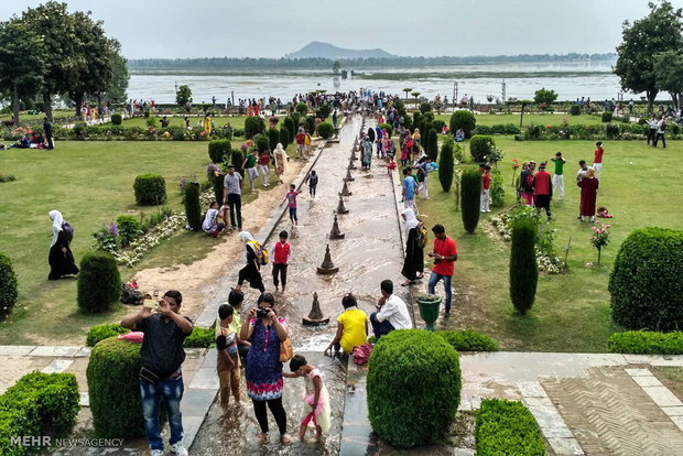 Nishat Bagh in Kashmir