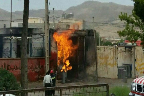 مغازه سیلندر گاز در خیابان رضوی بجنورد منفجر شد