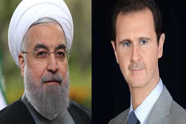 Assad condoles Rouhani over terrorist attacks