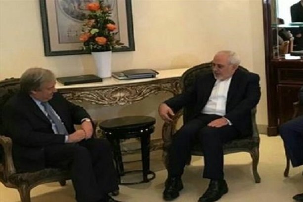 Zarif, UN chief discuss Tehran attacks, regional issues in Astana