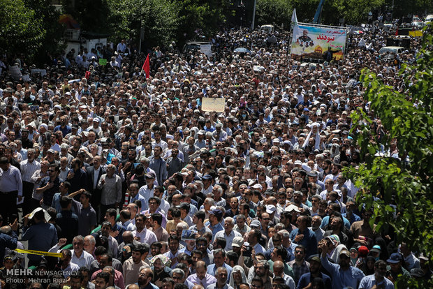 تشییع شهدای حوادث تروریستی تهران