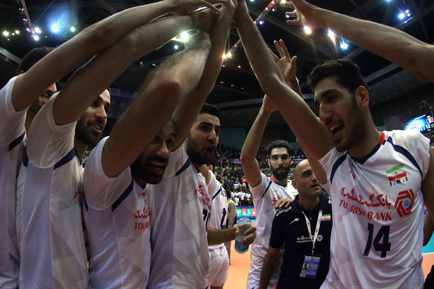 National volleyballers subdue Belgium in Tehran