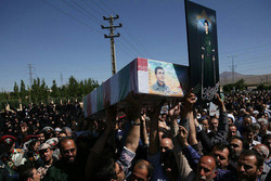 پیکر مطهر شهید علی محمدرضایی در قزوین تشییع شد