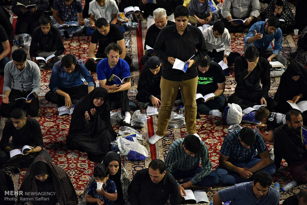 Imam Reza holy shrine hosts worshipers at Night of Decree