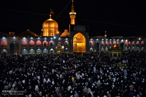 Imam Reza holy shrine hosts worshipers at Night of Decree