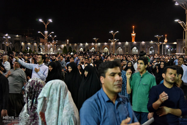 Imam Reza holy shrine hosts worshipers at Night of Decree