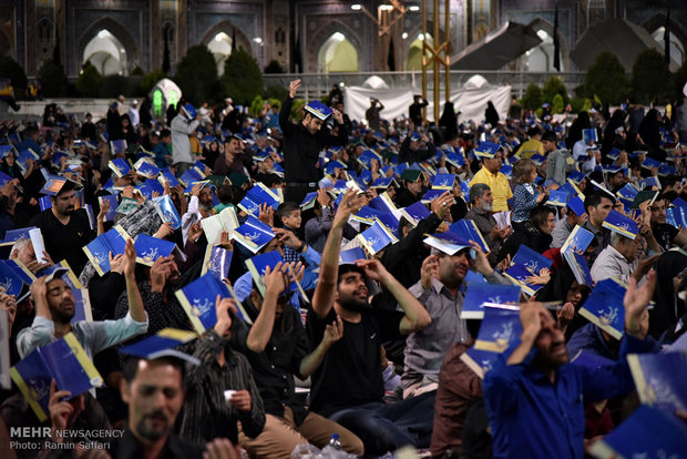 Imam Reza holy shrine hosts worshipers at Night of Decree