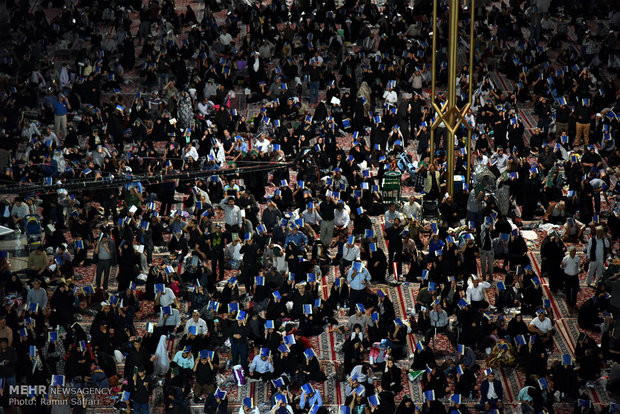 Imam Reza holy shrine hosts worshipers at Night of Decree