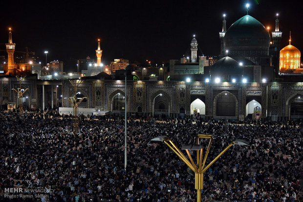 Imam Reza holy shrine hosts worshipers at Night of Decree