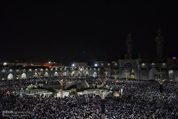 Imam Reza holy shrine hosts worshipers at Night of Decree