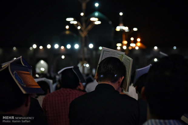 Imam Reza holy shrine hosts worshipers at Night of Decree